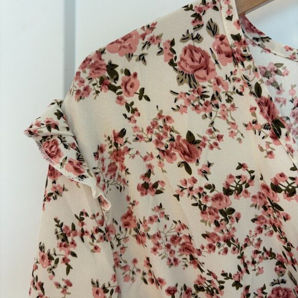 Women’s White Floral Ruffle Maxi Dress Long Sleeve Sweetheart Neck XL New - Picture 6 of 10